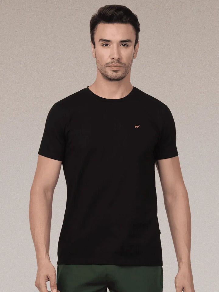Black Round Neck T-shirt