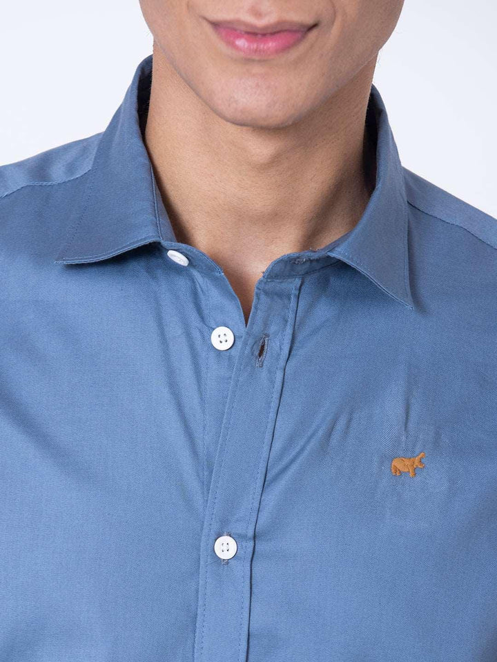 Ocean Blue Casual Shirt
