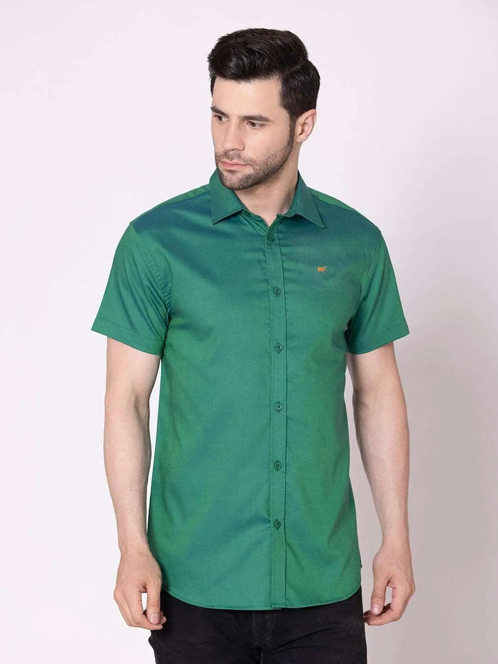 Teal Green Half Shirt