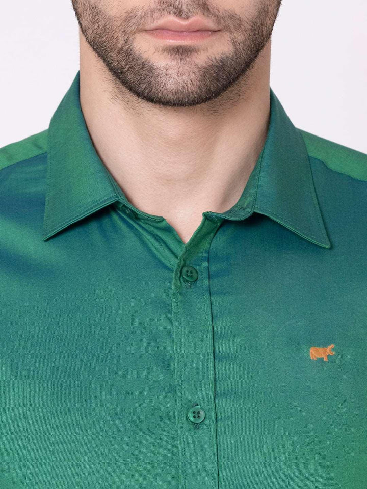 Teal Green Half Shirt